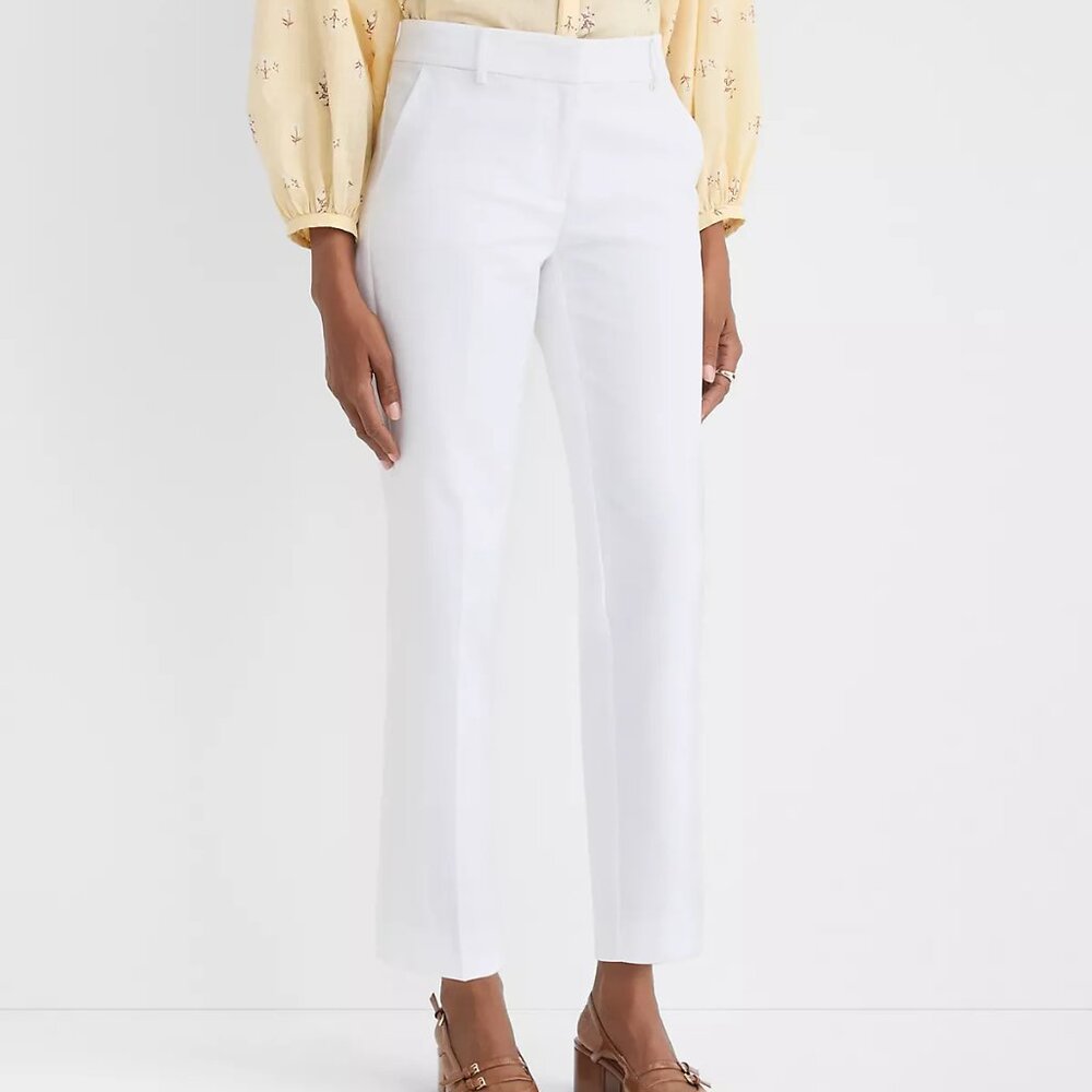 LOFT "the riviera slim" white trousers